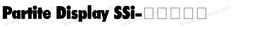 Partite Display SSi字体转换